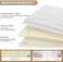 HOMEIDEAS 3 Pieces Bathroom Rugs, Ultra Soft Non Slip Absorbent Chenille Toilet Bath Mat Set (White
