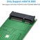 ELUTENG mSATA Adapter mSATA to USB 3.0 Adapter USB mSATA SSD Reader 50mm Mini SATA Converter as Portable Flash Drive External Hard Drive (No Cable Needed