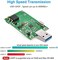 ELUTENG mSATA Adapter mSATA to USB 3.0 Adapter USB mSATA SSD Reader 50mm Mini SATA Converter as Portable Flash Drive External Hard Drive (No Cable Needed