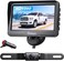 eRapta Backup Camera ERT01 with 4.3 inch Monitor License Plate Back Up Camera for Car Pickup Truck SUV Rear View Camera Backing Reverse Camera Crystal Clear Image IP69 Waterproof Nice Night Vision
