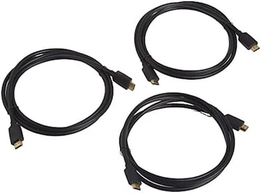 كابل HDMI فائق السرعة من Monoprice Ultra بدقة 8K - طول 6 أقدام - أسود (عبوة من 3 قطع) - 48 جيجابت في الثانية، 8K، HDR ديناميكي، eARC، UHDTV، AMD FreeSync - DynamicView، 139481