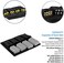 JJC (6 PocketsCamera Battery and SD Card Pouch Holder for AA Battery LP-E6 LP-E10 LP-E12 LP-E17 EN-EL14 EN-EL15 NP-FW50 NP-FZ100,Suitable for Canon 5DM4 6DM2 80D Sony A7R IV A7R III Nikon Z50 D850 D81