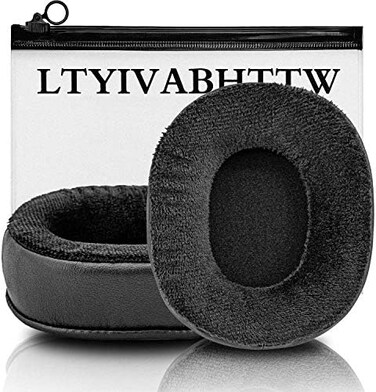 LTYIVABHTTW Arctis 7 Ear Cushion Replacement Ear Pads Compatible with ATH-M50x M50 M40, Arctis 7 Arctis Pro, ATH-WS1100iS, HD280 Pro, MDR-7506 V6 Headphone (Hybrid Velour
