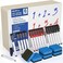 Nicpro 6 Pack Dry Erase Mini Whiteboard A4, 22 x 30 cm Double Sided Lapboard Bulk with 18 Water-Based Pens Erasers Learning Small White Board Portable Drawing Writing for Kid Student and Classroom Use