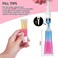 AMORIX 50PCS Lip Gloss Tubes 10ml Empty Lip Balm Containers Refillable Lipgloss Squeeze Tubes with 2 x 20ml Syringes 5pcs Organza BagsTag Labels Stickers for DIY Cosmetic