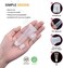 AMORIX 50PCS Lip Gloss Tubes 10ml Empty Lip Balm Containers Refillable Lipgloss Squeeze Tubes with 2 x 20ml Syringes 5pcs Organza BagsTag Labels Stickers for DIY Cosmetic