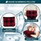 PAVILIA Travel Blanket with Soft Bag Pillow Case, Compact Blanket for Airplane, Road Trip, CampingLarge Portable Fleece Blanket for Plane Car Bus Train with Hand Luggage Strap 60x43 (Checker Red