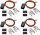 AMI PARTS Terminal Block Kit WB17T10006 Range Surface Burner Plug Connector Replacement Kit Compatible with GE Stove(4 Set