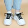 Stepace [2 Pairs Half Round Shoe Laces for Sneakers 76cm - 182cm Length 22 Color Shoelaces