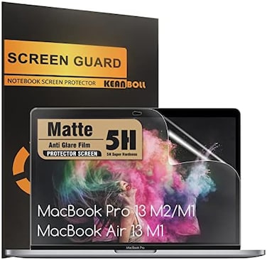 واقي شاشة KEANBOLL ثلاثي مضاد للتوهج لأجهزة MacBook Pro 13 بوصة M2 M1 وMacBook Air 13 M1، موديلات A2338 A2289 A2251 A2159 A1706 A1708 A1989 A2337 M1 A2179 A1932، حماية للعين ومضاد لبصمات الأصابع