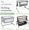 Joey + Joan JoeyJoan Bassinet Fitted Sheets for Baby Beside Dreamer Bedside Sleeper and Chicco Next2Me &ndash; Fits 20 x 33 Mattress &ndash; Snuggly Soft Jersey Cotton &ndash; Grey, Mint &ndash; 2 Pack