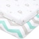 Joey + Joan JoeyJoan Bassinet Fitted Sheets for Baby Beside Dreamer Bedside Sleeper and Chicco Next2Me &ndash; Fits 20 x 33 Mattress &ndash; Snuggly Soft Jersey Cotton &ndash; Grey, Mint &ndash; 2 Pack