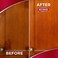 Weiman CabinetWood CleanShine Spray - Furniture, Kitchen Cabinets, BaseboardTrim, Fresh Almond Scent - Microfiber Cloth Included