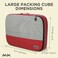 Dot&amp;Dot DotDot Large Packing Cubes for Travel - 5-piece Ultra Lightweight Luggage Accessories Organizers Set (Red/Yellow/Green/Blue/Purple