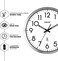 Sharp Atomic Analog Wall Clock - 12" Silver Brushed Finish - Sets Automatically- Battery Operated - Easy to Read - Easy to Use: Simple, Easy to Read Style fits Any Decor