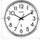 Sharp Atomic Analog Wall Clock - 12" Silver Brushed Finish - Sets Automatically- Battery Operated - Easy to Read - Easy to Use: Simple, Easy to Read Style fits Any Decor