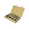 Drill America 12 Piece Carbon Steel NPT Pipe Tap and Die Set, 1/8", 1/4", 3/8", 1/2", 3/4" and 1" in Wooden Case