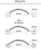 Yaalozei 20G Eyebrow Rings 316L Surgical Steel Daith Rook Earrings Curved Barbell lip Rings Piercing Jewelry for Women Men 6mm 8mm 10mm Bars Length 18pcs