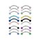Yaalozei 20G Eyebrow Rings 316L Surgical Steel Daith Rook Earrings Curved Barbell lip Rings Piercing Jewelry for Women Men 6mm 8mm 10mm Bars Length 18pcs