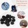 EACOZY (Black Rubber, 100PCS- Rubber Pin Backs, 100PCS Lapel Pin Backs, Pin Safety Backs for Brooch Tie Hat Badge Insignia, Black