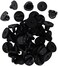 EACOZY (Black Rubber, 100PCS- Rubber Pin Backs, 100PCS Lapel Pin Backs, Pin Safety Backs for Brooch Tie Hat Badge Insignia, Black