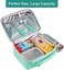 Amersun Kids Lunch Box, Insulated School Lunch Bag with Padded Liner Keep Food Warm Cold for Long Time,Water-resistant Thermal Travel Office Lunch Cooler for Girls Boy-2 Pocket, Almond Green