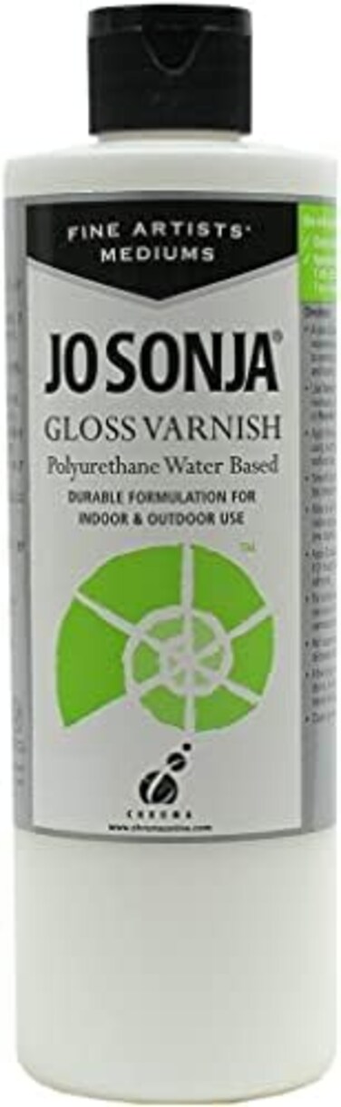 Jo Sonja Polyurethane Varnish Gloss 16oz Bottle&hellip;
