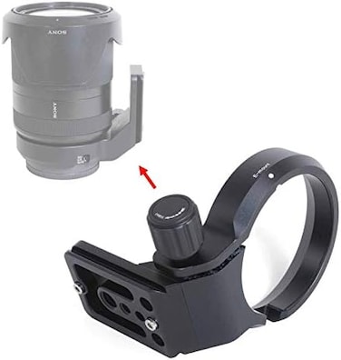 iShoot Lens Collar Tripod Mount Ring Support Bracket Holder for Sony FE 24-240mm f/3.5-6.3 OSS, 24-105mm f/4 G OSS, 16-35mm f/2.8 GM, 24-70mm f/2.8 GM, 35mm f/1.4 ZA, 50mm f/1.4 ZA, 85mm f/1.4 GM