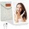 مرآة مكياج للسفر قابلة لإعادة الشحن من FUNTOUCH مزودة بـ 72 مصباح LED، مرآة تجميل مضيئة محمولة، 3 أوضاع إضاءة، شاشة لمس قابلة للتعتيم، مرآة تجميل قابلة للطي توضع على الطاولة مع حقيبة تخزين