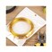 TecUnite 32.8 Feet Aluminum Wire, Bendable Metal Craft Wire for Making Dolls Skeleton DIY Crafts (Gold, 3 mm Thickness