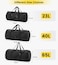 Vorspack Small Duffel Bag 20" Foldable Gym Bag for Men Women Duffle Bag Lightweight with Inner Pocket for Travel Sports - Black
