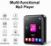 JOLIKE MP3 Player Bluetooth 5.0 Touch Screen Music Player Portable mp3 Player with Speakers high Fidelity Lossless Sound Quality mp3 FM Radio Recording e-Book MP3 Player Support (128GB
