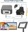 Coolgear 50watt PoE to Type C PD Power Adapter 802.3 BT Compliant Works with Apple iPad Microsoft Surface MacBook Other Tablets and Laptops