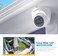 Amcrest 5MP UltraHD Outdoor Security IP Turret PoE Camera with Mic/Audio, 5-Megapixel, 98ft NightVision, 2.8mm Lens, IP67 Weatherproof, MicroSD Recording (256GB, White (IP5M-T1179EW-28MM