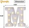 Pooqla LED Marquee Letter Lights Alphabet Signs Light Up for Table Wedding Home Party Bar Decoration M