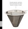 AdHoc Mr. Brew Pour-Over Coffee Maker - Single Serve Coffee Maker - Pour Over Coffee Dripper with Double Layer Filter - Stainless Steel Coffee Maker - Steel, 10.5