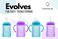 Hamarue 3-in-1 Glass Sippy Cups for ToddlersSilicone Coated Glass Baby BottlesNon-Toxic Transition Cup for Baby with Removeable HandlesBaby Straw Cup NB, 3M, 6M, 12M