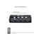 موزع كابل ماترز KVM ذو 4 منافذ USB 3.0، موزع USB لأربعة أجهزة كمبيوتر وأجهزة USB (مفتاح KVM - تحكم عبر الزر أو لاسلكي - محول USB-C مرفق لـ USB-C و Thunderbolt 3)