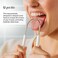 Boka Tongue Scraper for AdultsKids with Case - Stainless Steel Tongue Cleaner w/Linen Travel Pouch - Scrubber to Remove Tongue Buildup and Freshens Breath (Pack of 1