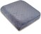 COMFORTANZA Large 19"x17"x3.25" Memory Foam Seat Cushion with Cooling Effect, Washable Cover and Non-Slip Base for Office Chairs, Wheelchairs, Recliners, Cars - Back Pain Relief - Medium-Firm - Gray