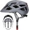 GROTTICO Adult-Men-Women Bike Helmet with Light - Mountain Road Bicycle Helmet with Replacement PadsDetachable Visor
