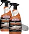 Weiman Granite Cleaner Polish and Protect 3 in 1-2 Pack - Streak-Free, pH Neutral Formula for Daily Use on InteriorExterior Natural Stone with Microfiber Towel
