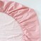 Emenpy 100% Cotton Crib Bedding Set for Infant Boys Girls,3 Pcs Baby Bed Linen Include Duvet Cover,Fitted Sheet,Pillowcase,Nursery Decoration,No Filler(Pink