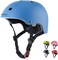 BURSUN Kids Bike Helmet VentilationAdjustable Toddler Helmet for Ages 2-14 Kids Boys Girls Multi-Sport Helmet for Skateboard Roller Skateing Bicycle Scooter blance Bike