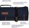 Baobab County Knife Roll Bag (Navy Blue