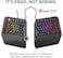 Cloud Nine ErgoTKL Ergonomic Tenkeyless Mechanical Keyboard for PC &ndash; Cherry MX Brown &ndash; TKL RGB Backlit Ergo Split Key Board