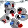 Cunhill 6 Pieces Aquarium Decoration Rock Caves Stackable Ceramic Fish Tank Hideout Cave Stone Ornaments Hideaway for Betta Shrimp Cichlid Hiding Breeding Spawning Decor