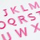 Harsgs 72 PCS Iron on Letters Numbers Patches, Embroidered Patches Letters A-Z Numbers 0-9 Applique for Clothes, Dress, Hat, Jeans, DIY Accessories, Pink