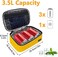 Gloppie Mini Lunch Box Small Kids Lunch Bag Compact LunchBox Bag, CPC CertifiedChild-Safe Materials, Insulated LunchBag Reusable Sandwich Containers Snack Box, Yellow