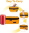 Gloppie Mini Insulated Lunch Bag for Kids Women Men 3.5L Portable Lunch Bag Orange